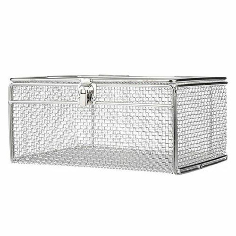 Parts Cleaning & Treating * | Budget Marlin Steel Basket With Lid 368050-31 Electropolished Stainless Steel 14"L X 10"W X 6"H Qty 1-4