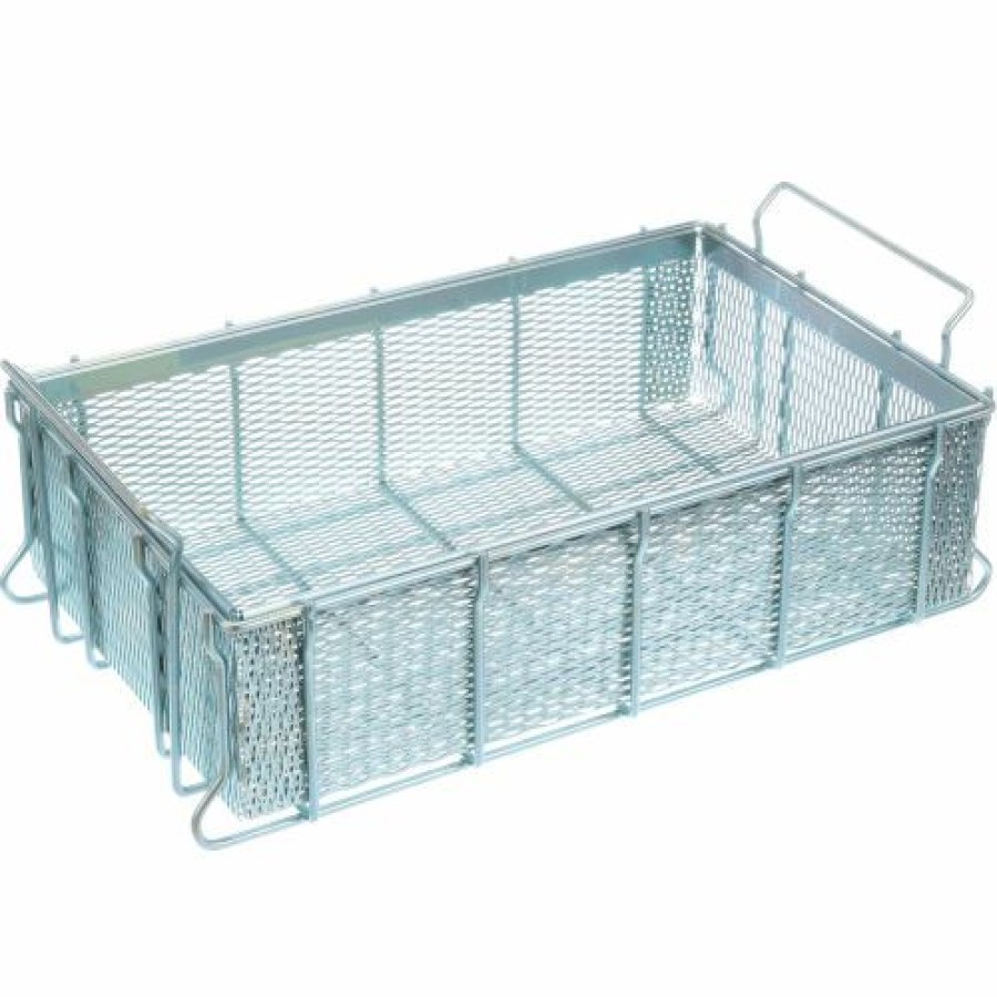 Parts Cleaning & Treating * | Best Pirce Marlin Steel Material Handling Basket 21"L X 13-1/4"W X 5-7/16"H 0.25" Wire Stainless Steel