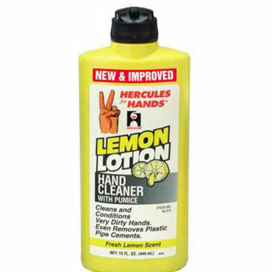 Metalworking Fluids * | Best Sale Hercules 45314 Hercules For Hands Lemon Lotion Hand Cleaner Flip Top Cap 15 Oz. Pkg Qty 12