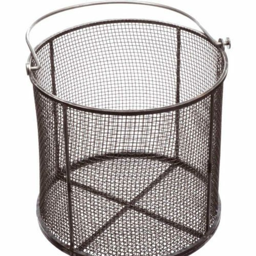 Parts Cleaning & Treating * | Budget Marlin Steel Round Wire Basket 12-5/8"Dia. X 10-5/8"H 0.25" Wire Plain Steel Price Each For Qty 1-4