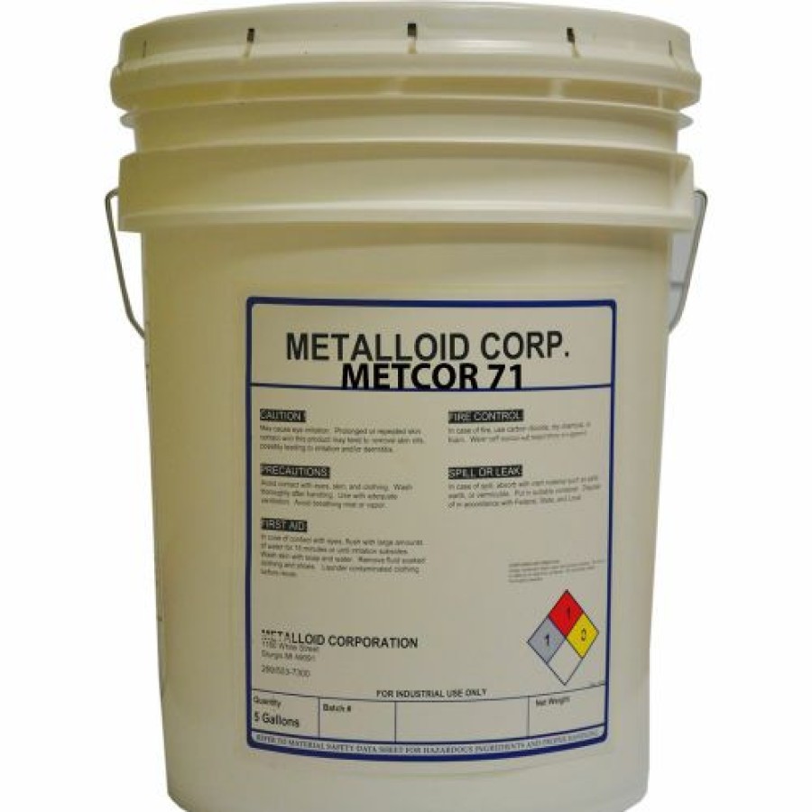 Metalworking Fluids * | Promo Metalloid Metcor 71 Botanical Based Corrosion Preventative 5 Gallon Pail