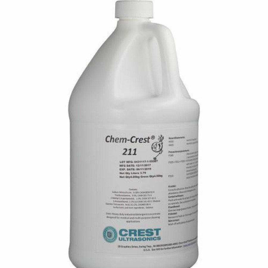 Metalworking Fluids * | Buy Crest Ultrasonics Chem Crest 211 Non-Caustic Medical Wash Solution 5 Gallon Pail Crest Ultrasonic 700211P